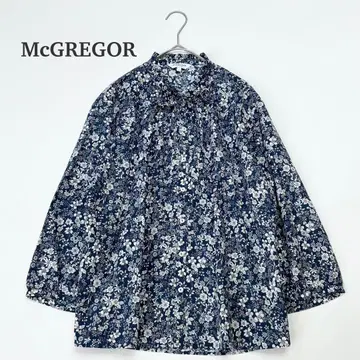 새상품급 맥레거 McGREGOR 꽃무늬 리버티 셔츠 블라우스 L
