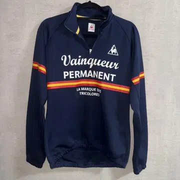 le coq sportif 긴팔 셔츠 사이클 저지 하프 지퍼 자켓