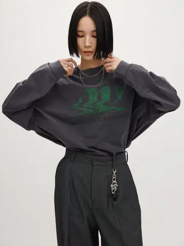 AmeriVINTAGE AM 로고 오버 롱 티