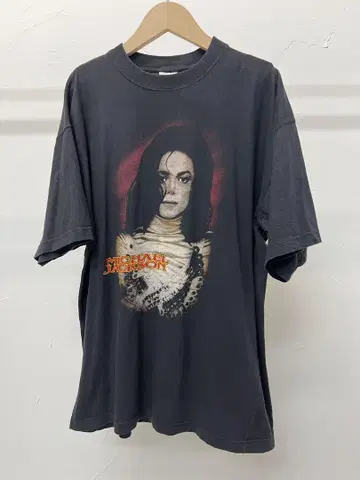 Michael Jackson 티셔츠 블랙 90s