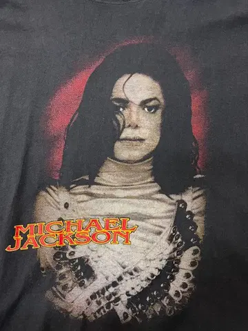 Michael Jackson 티셔츠 블랙 90s
