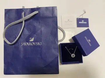 Swarovski 파란 크리스탈 목걸이