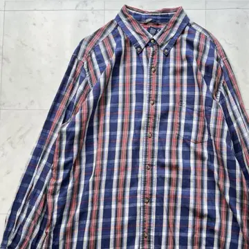 CHAPS 챕스 체크 오버 사이즈 멀티 컬러 2XL