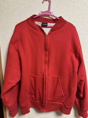 CAMBER 레드 풀 집업 후드티
