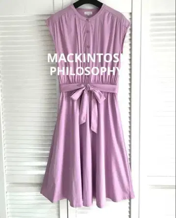 새상품급 MACKINTOSH PHILOSOPHY 허리 리본 원피스