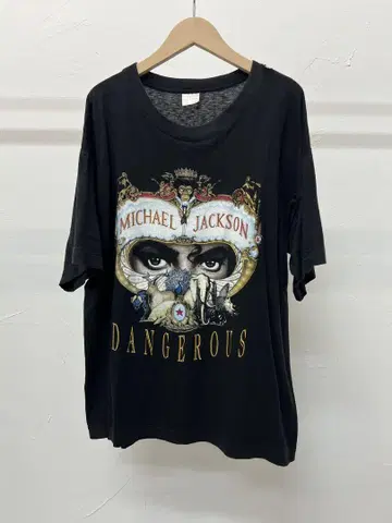 Michael Jackson Dangerous Tour T셔츠 90s