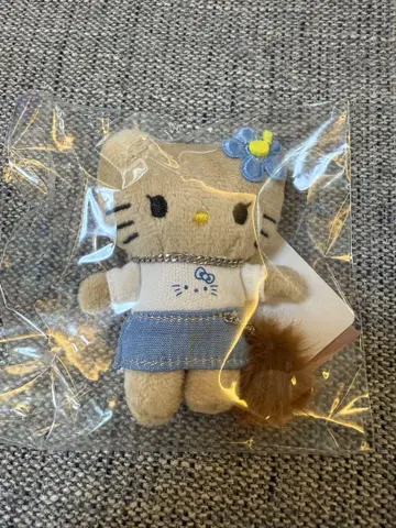 롤리스 헬로키티 토이 키링 갸루 블루 선번 키티
