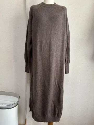 무인양품 사이즈 M-L 부드러운 털, 야크 니트 롱 원피스 6775