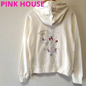 초레어 PINK HOUSE 데코레이션 & 토끼 패턴 후드티 토끼 패턴