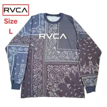 RUCA 루카 티셔츠 반다나 패턴 롱T셔츠 L (매우 큽니다)
