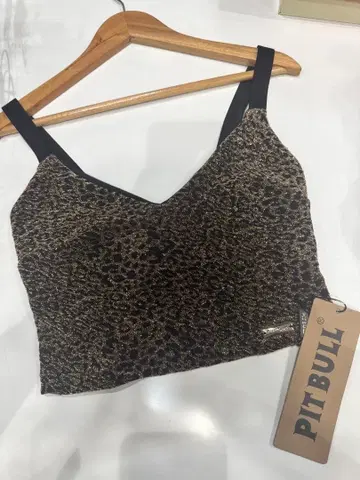 PIT BULL 레오파드 무늬 탱크탑