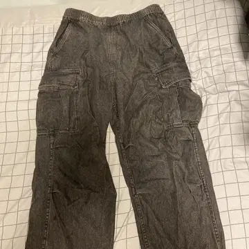 BEAMS HEART 그레이 카고 팬츠