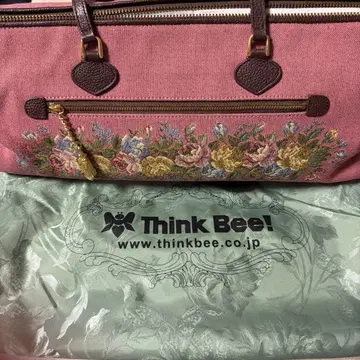 Think Bee! 꽃무늬 자수 핸드백