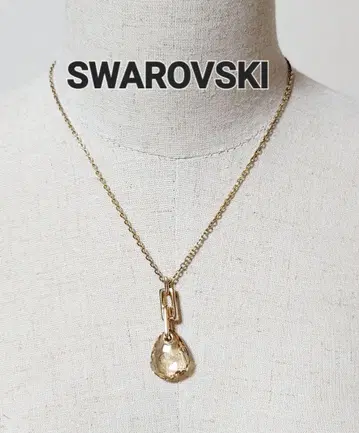 [ SWAROVSKI ] 목걸이 물방울 모양 크리스탈 골드