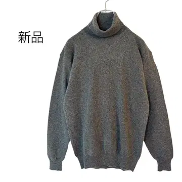새상품 캐시미어 100% 터틀넥 남성용 M 상당 그레이