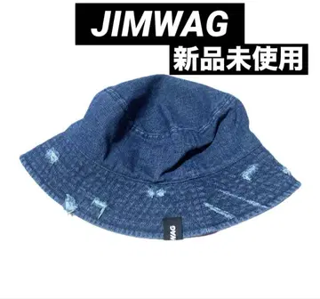 JIMWAG 데님 데미지 버킷햇