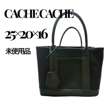 CACHE CACHE 블랙 토트백 25 x 20 x 16
