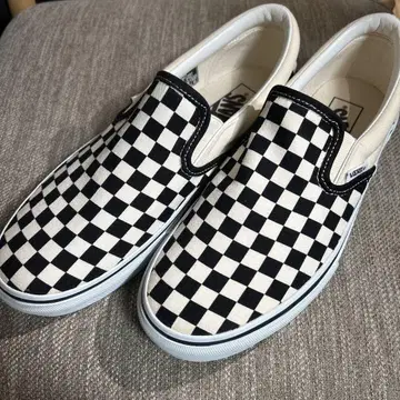 VANS 체크 무늬 슬립온