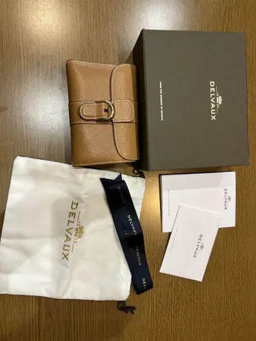 DELVAUX 접이식 지갑 베이지