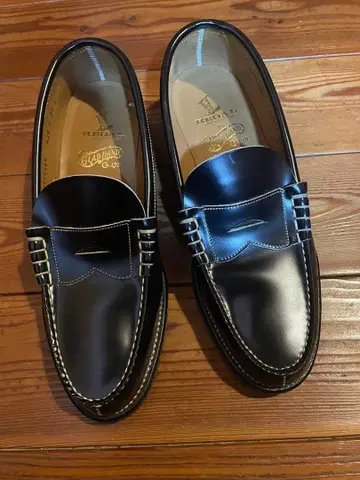 gladhand 블랙 가죽 로퍼 27cm