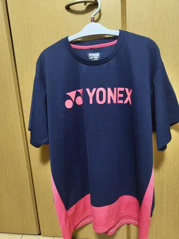 YONEX 드라이 셔츠 네이비 핑크