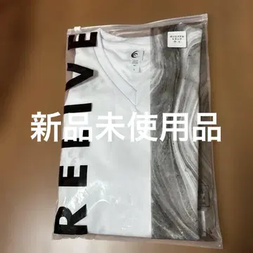 RELIVE V넥 셔츠 화이트/그레이