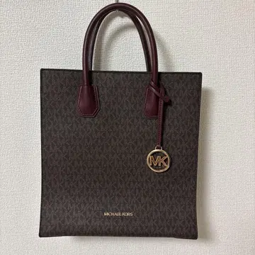 MICHAEL KORS 토트백 브라운 크림슨