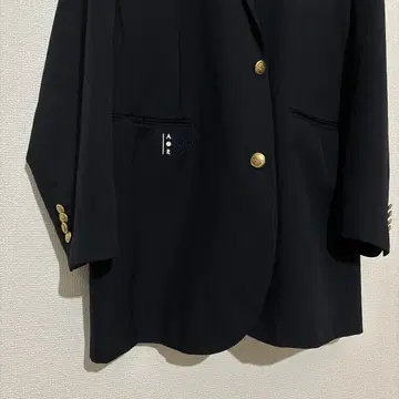 ADOULT ORIENTED ROBES 네이비 골드 버튼 싱글 자켓