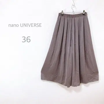 [ nano UNIVERSE ] 가우초 팬츠 스카초 허리밴딩 광택감