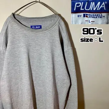 90년대 PLUMA RUSSELL 러셀 맨투맨 무지 블랭크