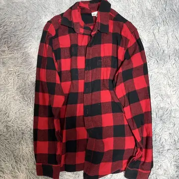 GAP 빨검 체크 M 긴팔 셔츠