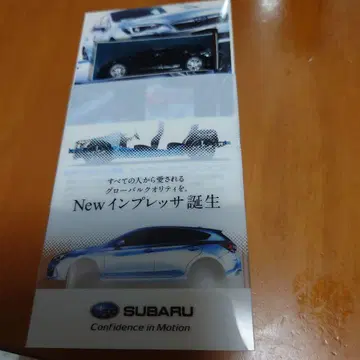 미사용 새상품 SUBARU 임프레자 블랙 미니카