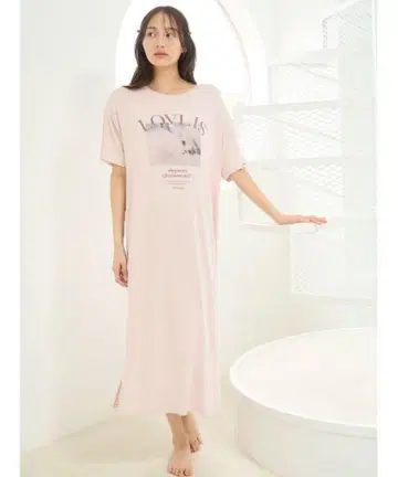 스나이델 홈 SNIDEL HOME CAT 셔츠 원피스 핑크 F 새상품