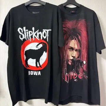 후카세 착용 x japan hide slipknot IOWA 2장 세트