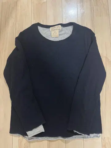 레미 릴리프 네이비 코튼 스웨터 L 사이즈