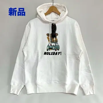 새상품 FUN / modem design 풀오버 맨투맨 후드티 화이트 M