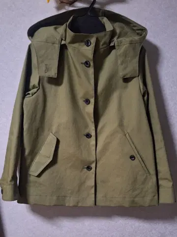 올리브 그린 마운틴 파카 후드 탈부착 가능