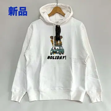 새상품 FUN / modem design 풀오버 맨투맨 후드티 화이트 L