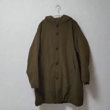THE SHOP TK 후드 부착 코트 올리브 카키