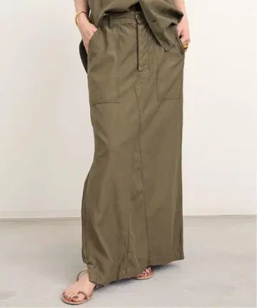 REMI RELIEF 레미리프 Military Maxi Skirt 36