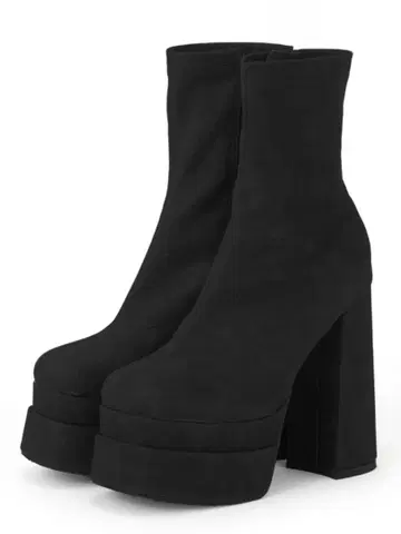 GRL 그레일 청키힐 통굽 숏부츠 gd1583 22.5cm