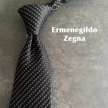 [컨디션 최상] Ermenegildo Zegna 제냐 넥타이 블랙
