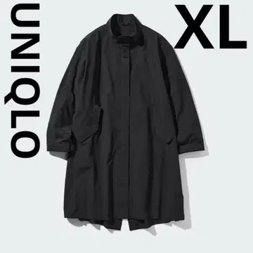 새상품 UNIQLO 유니클로 모즈 코트 블랙 XL 발수 롱 코트