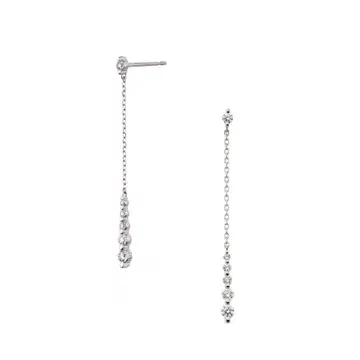 뱅돔 아오야마 Pt 0.28ct 다이아몬드 귀걸이