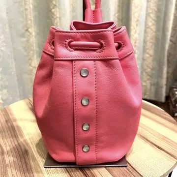 새상품급 agnes b. 에네스베 프레시옹 핸드백 가죽 핑크