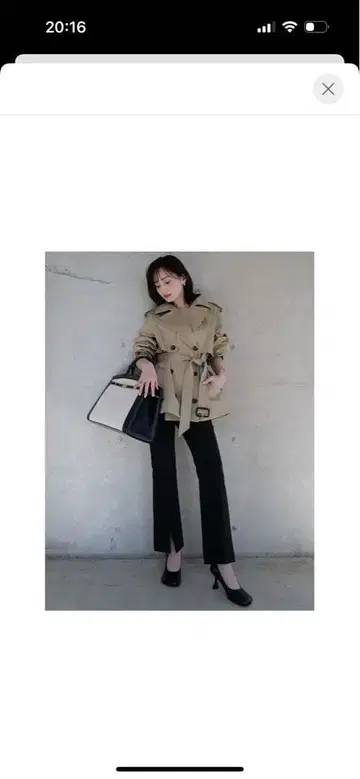 아뉴앙스 스트레치 슬릿 플레어 팬츠
