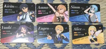 소드 아트 온라인 SAO 가라오케의 철인 프로필 카드 컴프