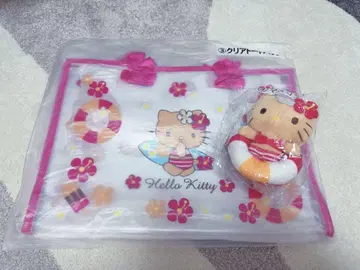 선탠 키티 제일복권 당첨복권 토트백 마스코트 키티 2점