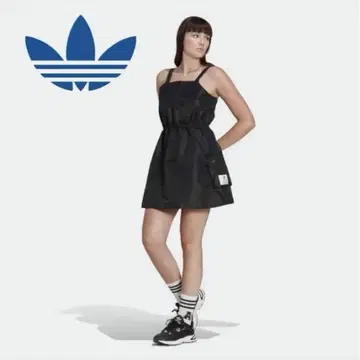 adidas 블랙 나일론 원피스