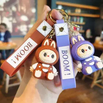 23cm 초대형 스트랩 인형 토끼의 BOOM! 키링 4개 세트
